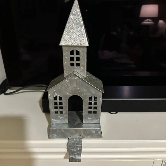 Pottery Barn Galvanized Metal stocking holder - Picture 1 of 5